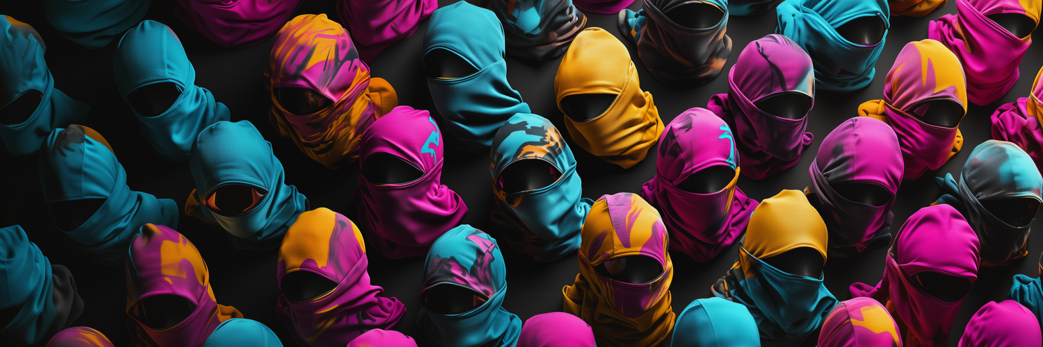 homme et femme portant une balaclava