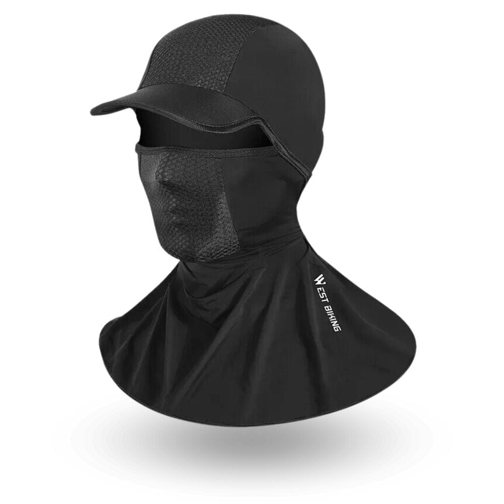 Cagoule Noire à Visière Inther Max - Bonnet Casquette 100% Acrylique Lavable