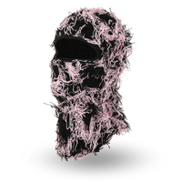 Cagoule Stylé Noir et Rose