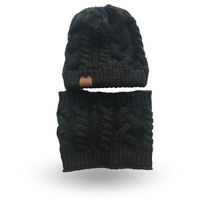 Bonnet Cache Cou Femme Noir Noir