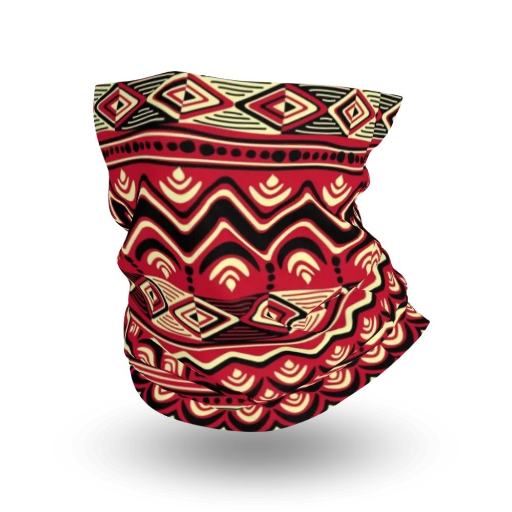 Cache Cou Femme Tissu Africain Kuba