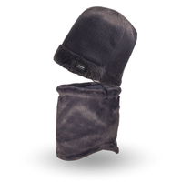 Cache-Cou Fourrure Gris Gris Foncé