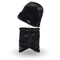 Cache-Cou Fourrure Noir Noir