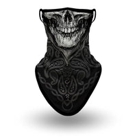 Cache Cou Moto Tête de Mort Voldemort