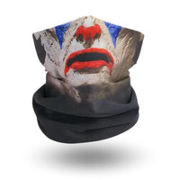 Cache Cou Ski Visage Clown Clown Sad