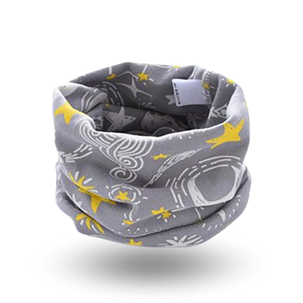 Cache Cou Tissu Enfant Gray Star