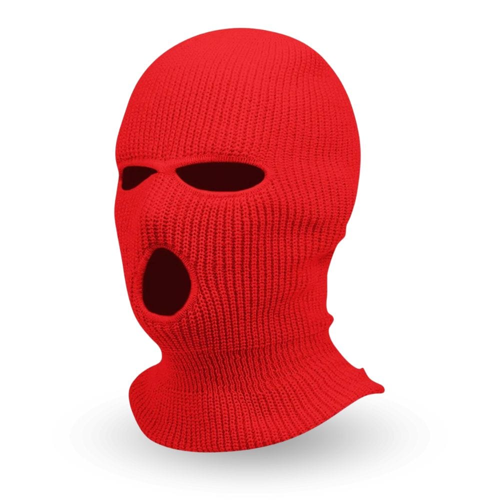 Cagoule 3 Trous Rouge Rouge