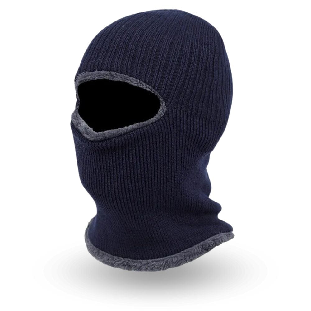 Cagoule Avec Fourrure Navy Bleu