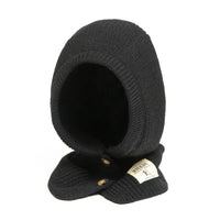 Cagoule Femme Tricot Noir