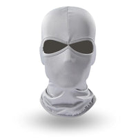 Cagoule Moto 2 Trous Gris Clair