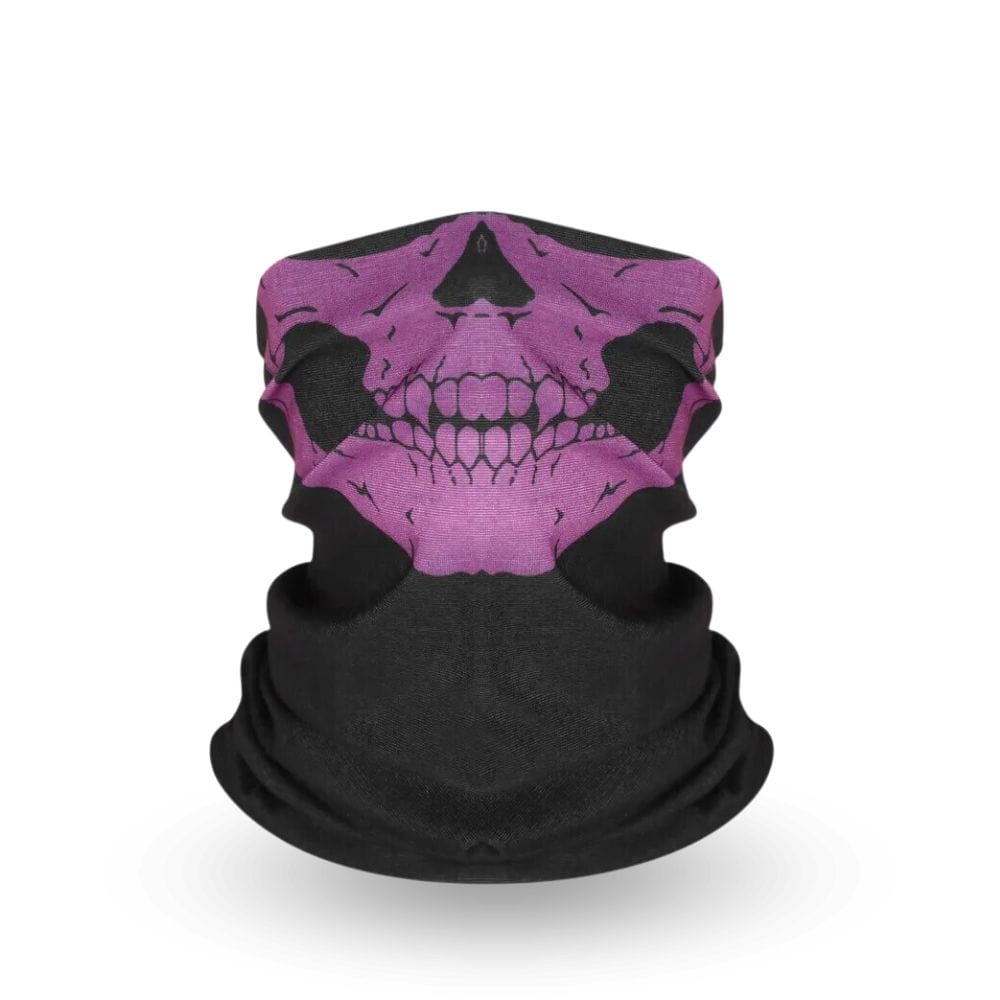 Demi Cagoule Tête de Mort Violet