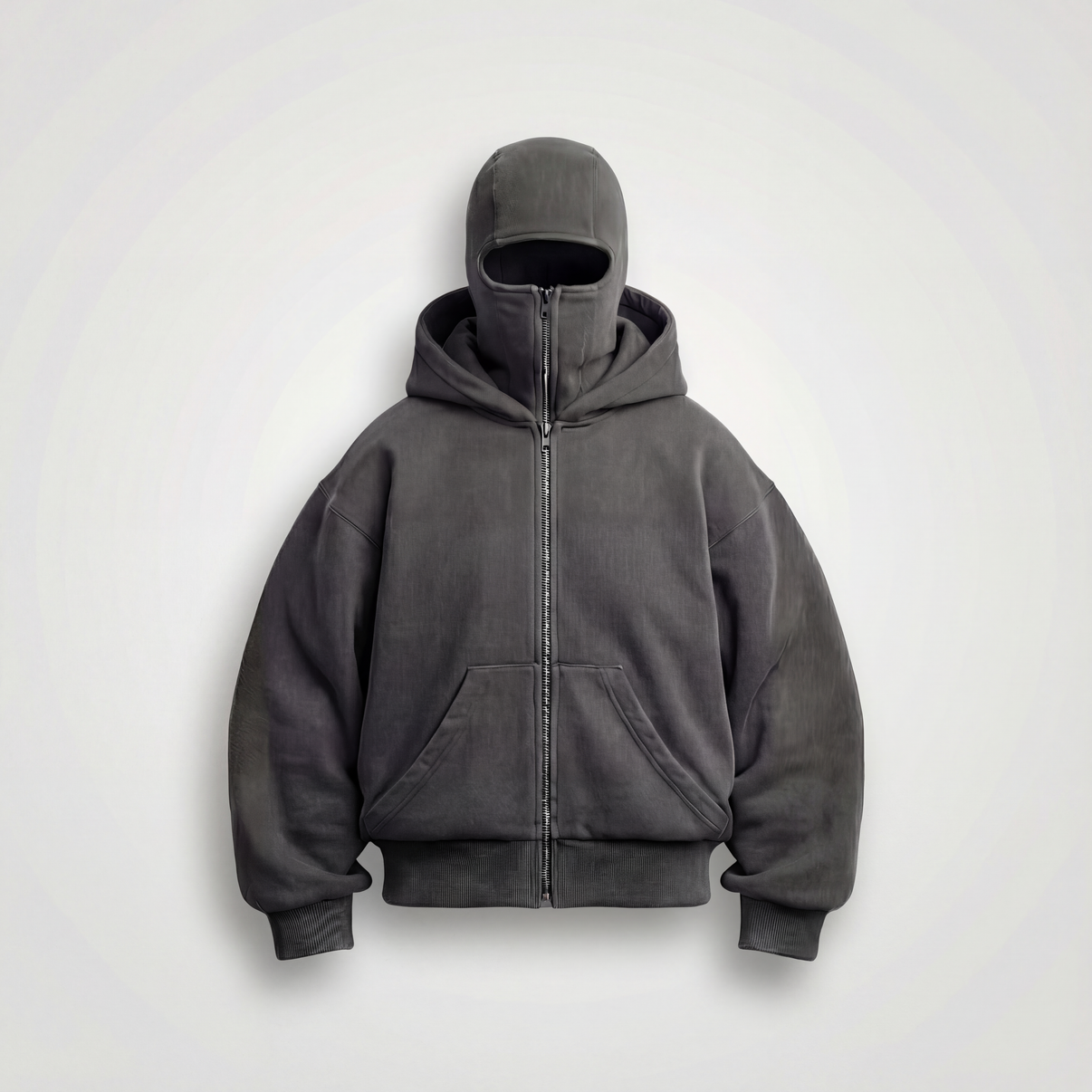 Sweat Cagoule Gris Foncé Gris Foncé / S